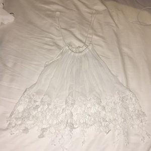 lightly worn white top